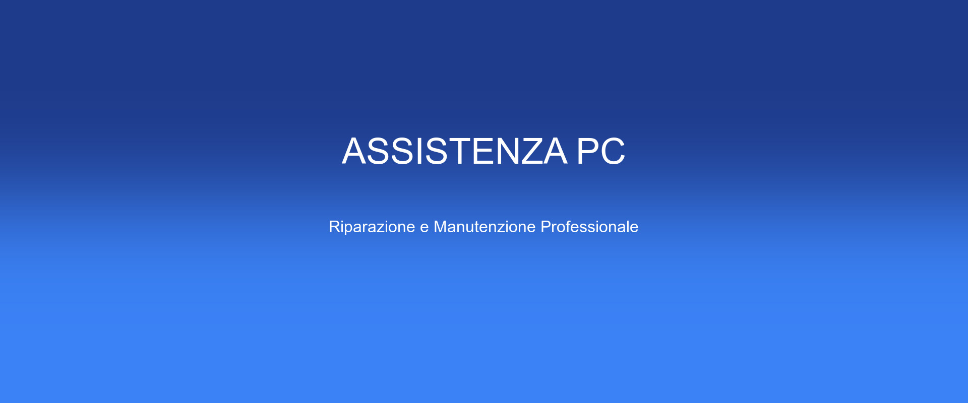 Assistenza PC Professionale